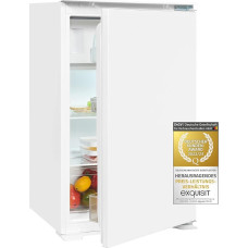 Exquisit Built-in Fridge EKS131-4-E-040E, 118 L Net Capacity, Glass Shelves, Interchangeable Door Hinge, White