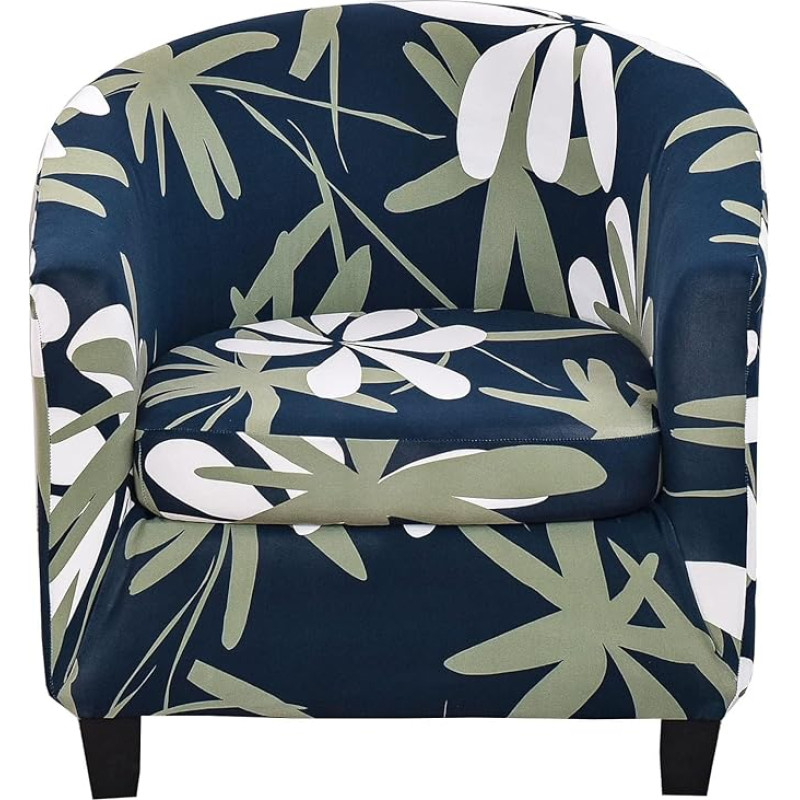 CRFATOP Clubstuhl-Schonbezug, dehnbar, bedruckt, für Sessel, Sofa, abnehmbarer Sofa-Bezug, Sesselbezug, abnehmbar, Sesselbezug für Wohnzimmer, D16, 2 Stück