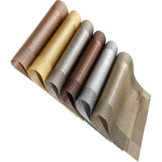 Amosfun Nicht Hitzebeständige Tischsets Und Untersetzer-Set Getränkehalter 6-TLG. Wärmeisolierendes Tischset Für Das Home Cafe