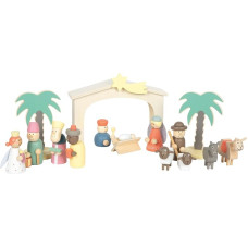 small foot Wooden Nativity Scene Christmas Story, Christmas Decoration and Playset, with Detailed Nativity Figures, for Children from 3 Years, 12689