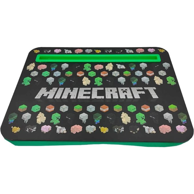 Xpressions Minecraft Portable Lap Tray with Cushion Fits up to 15.6