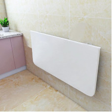 Faltbarer Wandtisch, platzsparender Esstisch, Computertisch, kleiner Klapptisch für Küche, Waschküche, Restaurant, Büro, Weiß, 100 x 30 cm