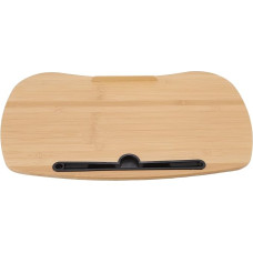 Nešiojamojo kompiuterio stalelis su pagalvėle, bambuko medžiaga, praktiškas, nešiojamas, 3 in 1 nešiojamojo kompiuterio pagalvėlė, ergonomiškas dizainas kelionėms, biurui ir namams