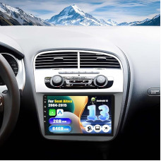 [2+64G] SIXWIN Android 13 Car Radio for Seat Altea 2004-2015 (Left Hand Drive) with Carplay/Android Car, 9 Inch Capacitive Touchscreen with WiFi GPS Bluetooth FM/RDS EQ + Reversing Camera