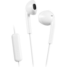 JVC HAF17MW ausinės su mikrofonu ir nuotolinio valdymo pultu - baltos spalvos