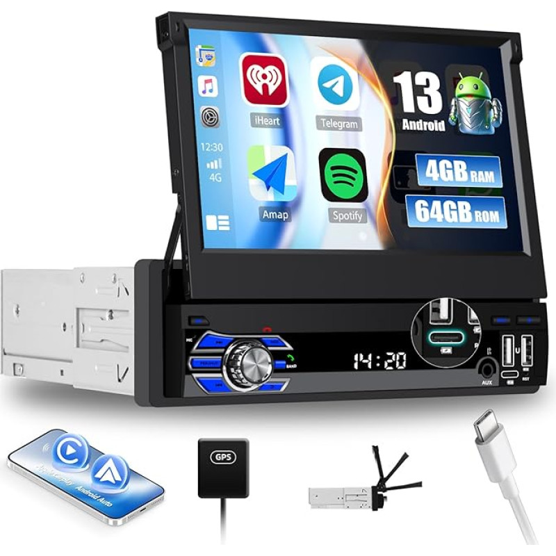 [4+64GB] SIXWIN 1 DIN 