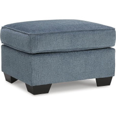 Signature Design by Ashley Cashton Modern Crosshatch Ottoman - mėlyna