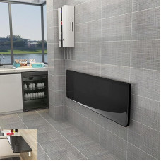 Wandmontierter Schreibtisch mit Blättern, stabiler schwimmender Klapptisch für Wäsche, Heimbüro oder Werkbank, platzsparender Wandtisch aus Holz für kleine Räume