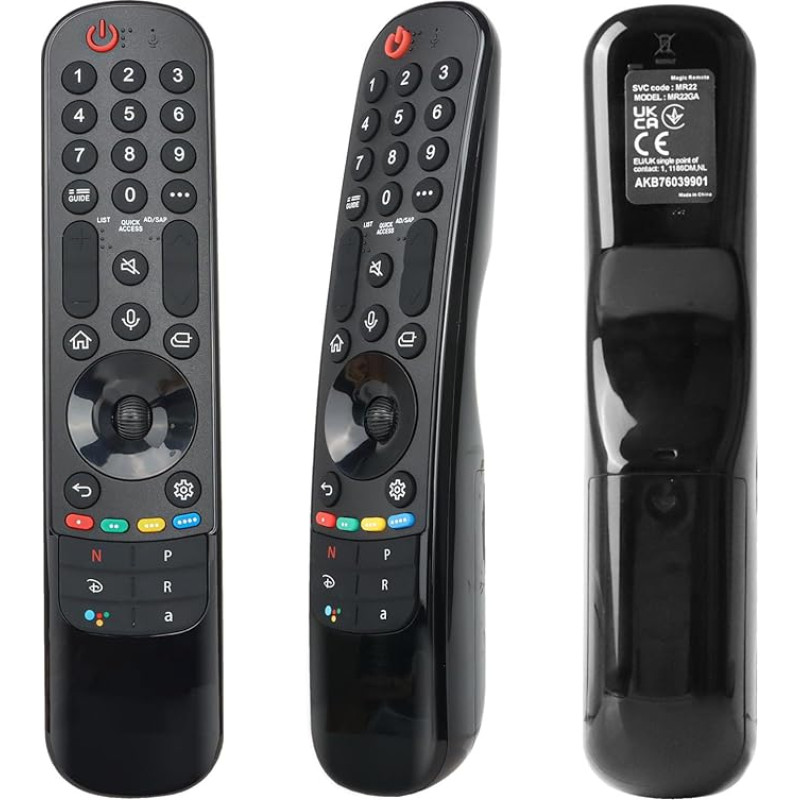 AKB76039901 MR22GA Magic Remote Control for LG Magic Remote, Smart Voice TV Remote Control Replacement for LG Remote Control for TV 2021 2022, Compatible with LG TV Magic Remote, with Shortcut Buttons