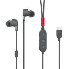 Lenovo Go USB-C In-Ear Headphones with Active Noise Cancellation, Storm Grey, Computer Certified, Lightweight and Portable, Separated Microphone, USB-C Digital Audio