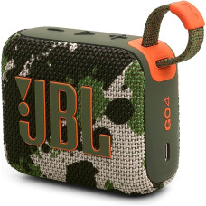 JBL Go 4 in Camouflage - Portable Bluetooth Speaker Box with JBL Pro Sound, Deep Bass and Playtime Boost Function - Waterproof and Dustproof - 7 Hours Runtime