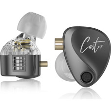 KZ Castor IEM, kz In-Ear Monitor Headphones with Dual Dynamic Drivers for Musicians, Tunable In-Ear Headphones with 2DD Drivers, Adjustment Switch, Noise Isolating, Silicone Earbuds