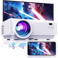 Mini Projector, TOPTRO 5G WiFi Bluetooth Full HD 1080P Support Projector 12000 Lumen Home Cinema Mini Projector with X/Y Zoom Function, Compatible with TV Stick/Laptop/Smartphone/PS5 Mobile Phone