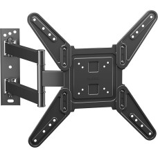 BONTEC TV Wall Mount Swivelling Tilting TV Mount for 26-60 Inch LCD LED OLED Plasma Flat & Curved TV/Monitor up to 45 kg, Max VESA 400 x 400 mm