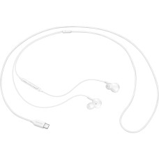 SAMSUNG EO-IC100 USB Type-C Earphones with Tangle-Free Fabric Cable & Sound by AKG, White