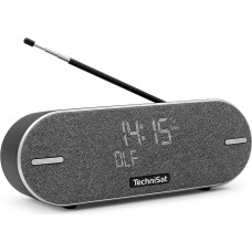 TechniSat DIGITRADIO BT 2 Portable Premium Bluetooth Speaker with DAB+ Digital Radio (FM, Clock, Alarm Timer, Water-Repellent Housing, Favourite Memory, AUX-in, Battery, 20 Watt) Anthracite