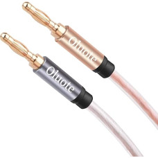 Oluote Speaker Cable with Double Gold-Plated Banana Tips Speaker Cable with Banana Plugs (3M)