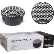 Tweeter 2 Focal TWU1.5 TWU 1.5 5.00 cm 50 mm 2 Inch Diameter 15 Watt RMS and 100 Watt Max Impedance 4 Ohm Sensitivity 94 dB SPL per Pair