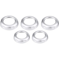 KIMISS ABS Chrome 5pcs Car Volume and Air Conditioning Buttons Button Placket for 4 LR4 2009-2016