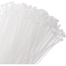 sourcing map Kabelbinder aus Nylon, selbstsichernd, klein, 4 mm, Kabelklemmen für Kabelführung und Kabelmanagement, Weiß, 800 Stück, 15 cm, 10 kg