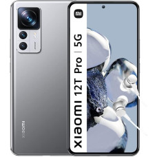 Xiaomi 12T Pro 5G Smartphone+Kopfhörer, 8+256GB, 6.67” 120Hz CrystalRes AMOLED-Display, Snapdragon 8+ Gen 1, 200MP Ultimate Kamera, 120W HyperCharge, 5000mAh, Silver (DE Version + 2 Jahre Garantie)