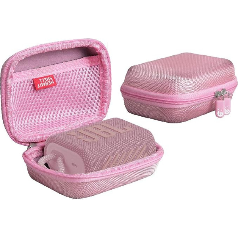 Hermitshell Hard Travel Case for JBL GO 3 Waterproof Portable Speaker, pink