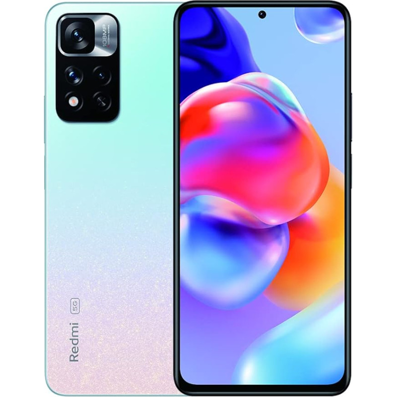 Xiaomi Redmi Note 11 Pro+ 5G Smartphone, 120W, Main Camera 108MP, FHD+ AMOLED Display 120Hz, 4500mAh, MTK Dimensity 920, 8+128GB, Star Blue, Global Version