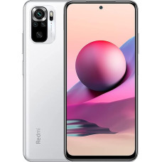 Redmi Note 10S Smartphone RAM 6 GB ROM 64 GB 6.43 Inch AMOLED DotDisplay 64 MP Camera 33 W Quick Charge MediaTek Helio G95 3.5 mm Headphone Jack 5000 mAh (Type) Battery White [Global Version]