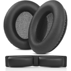 TaiZiChangQin KNS8400 KNS6400 Ear Pads Headband Cushion Replacement Compatible with KRK KNS 8400 KNS 6400 Headphones Protein Leather Ear Pads