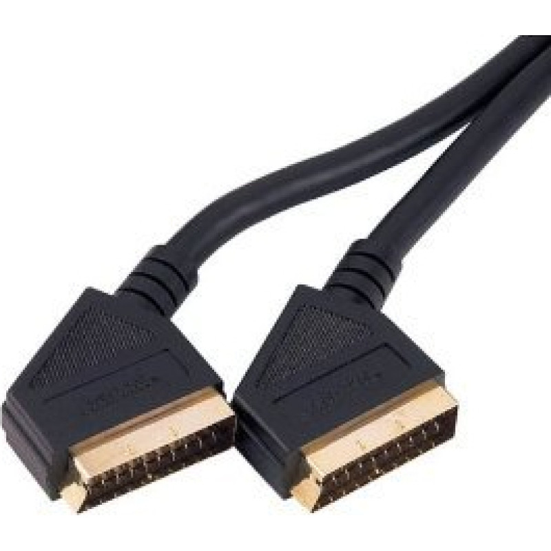 Kabel-Tex Scart to Scart 21-Pin Gold Cable 1.5 m Cable