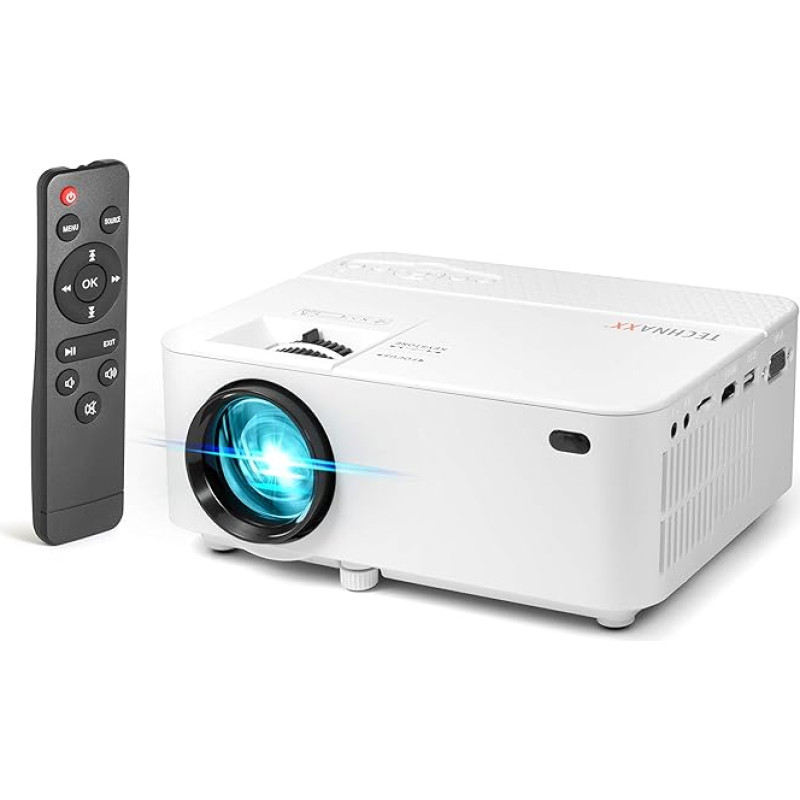 Technaxx Mini Beamer für Outdoor, Haus, Büro - 2W Lautsprecher, 32