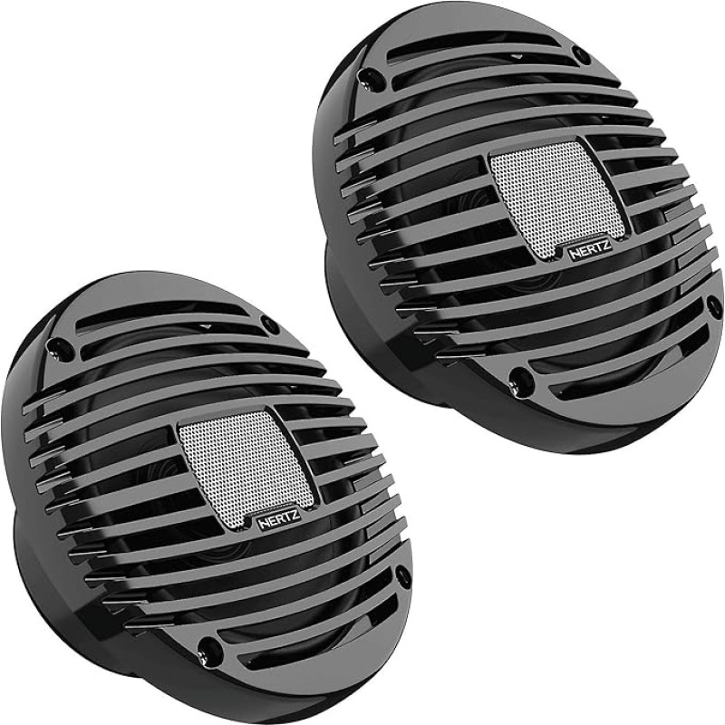 Hertz HEX 6.5 M-C Marine 6.5 Inch Coax Set Charcoal Marine / Outdoor Speakers 1 Pair 16.5 cm