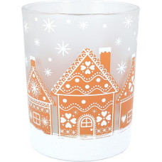 Gisela Graham Gingerbread Winter Scene Christmas Candle Holder