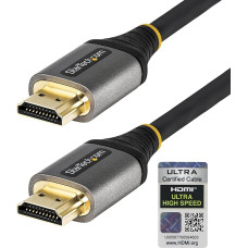 StarTech.com 5 m HDMI 2.1 Cable 8K - Certified Ultra High Speed HDMI Cable 48Gbit/s - 8K 60Hz/4K 120Hz HDR10+ eARC - UHD 8K HDMI Monitor Cable - Monitor/TV - Flexible TPE Coating (HDMM21V5M)