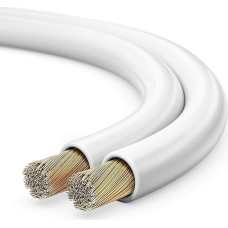 Sonero® 100 Metre 2 x 0.75 mm² CCA Speaker Cable/Box Cable, Colour: White