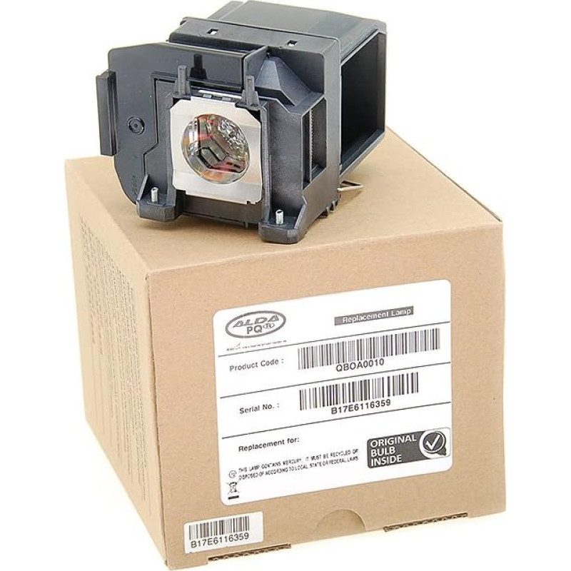 Alda PQ Original, Projector lamp / replacement compatible with EPSON EH-TW6600, EHTW6600W, HC3000, HC3500, HC3600e projectors, Alda PQ Lamp with PRO-G6s housing / holder