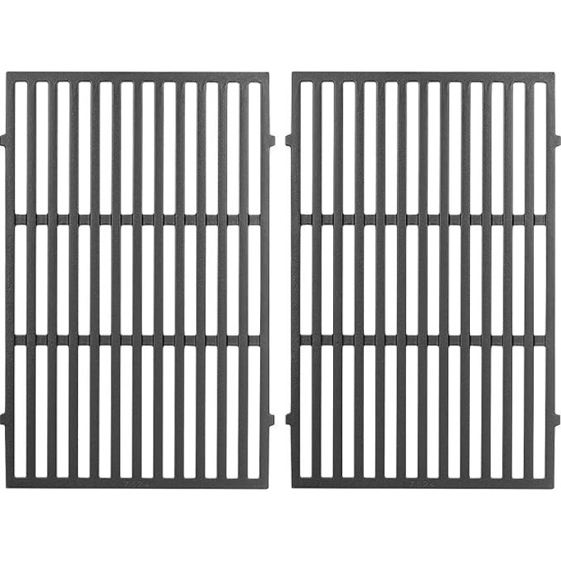 GIRXZYBX 7638 7639 7525 7527 44,5 cm grilio grotelės Weber Spirit 300 serijos 310 E310 320 S310 S320 (priekiniai valdymo mygtukai), ketaus grotelių atsarginės dalys Weber Spirit 300 ir Spirit II 300