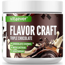 Flavour Powder Triple Chocolate with Extra Many Chunks - 250 g - Delicious Taste and Sweetness - Versatile Use for Food & Drinks - Flavour Powder - Flavor Craft