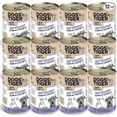 Dogs'n Tiger Monoprotein, Saddle Resistant, Adult Premium Wet Dog Food with Horse Meat and Potatoes, Hypoallergenic, No Grains, Added Sugar, with Optimal Compatibility, 12 x 400 g