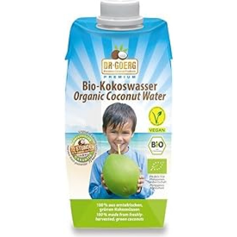 Dr. Goerg Premium ekologiškas kokosų vanduo (1 x 330 g)