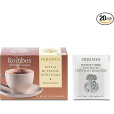Erbamea Rooibos arbata 20 butelių Filtro