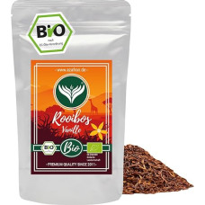 Azafran Organic Rooibos Vanilla Tea Loose - Red Bush Tea Flavoured with Real Vanilla Aroma 250g