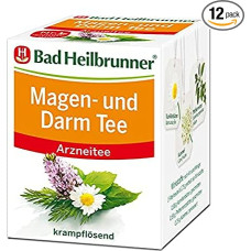 Bad Heilbrunner Gastric & Intestinal Tea – Medicinal Tea in Filter Bag – Anise, Bitter Fennel, Coriander, Cumin, Antispasmodic for Stomach & Intestinal Discomfort (12 x 8 Filter Bags)