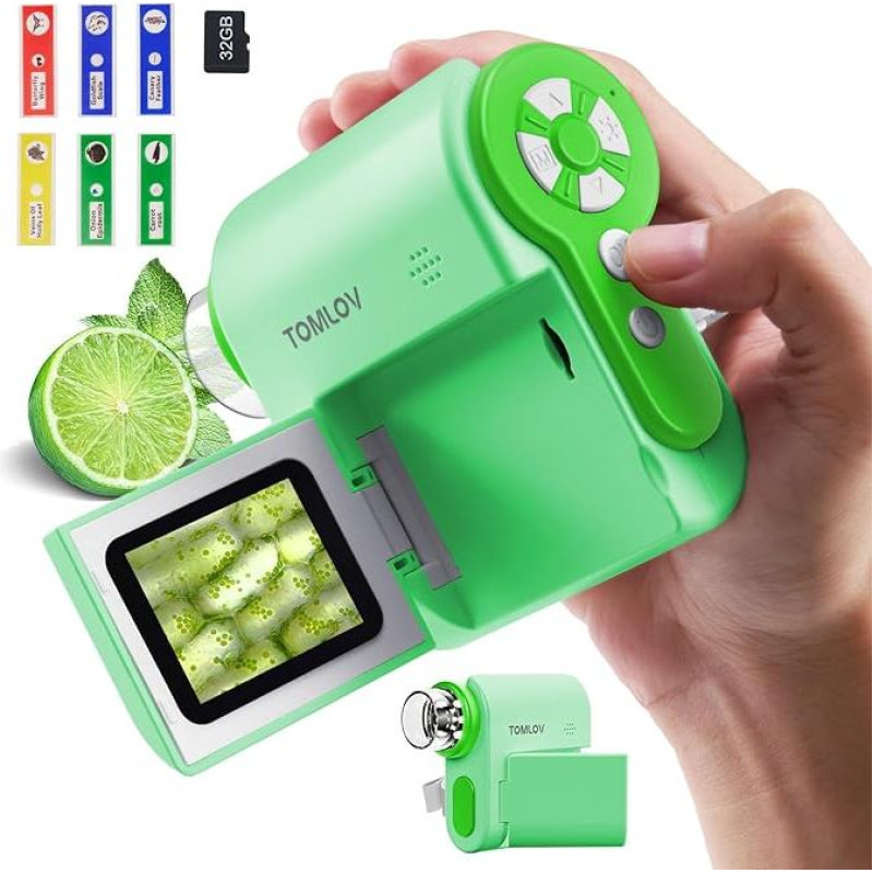 TOMLOV P20 Handheld Digital Microscope - Green