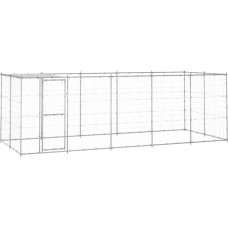Naminių gyvūnėlių reikmenys Hundehütte, verzinkter Stahl, mit Dach, 12,1 m²
