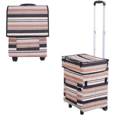 Falytemow Sulankstomas pirkinių vežimėlis su ratukais Oksfordo vežimėlis krepšys apsipirkti