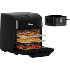 Tristar Mini Backofen & Heißluftfritteuse, 2-in-1-Airfryer, BPA-frei, 12 L, 12 programų, Sichtfenster, 1800 W, FR-9065
