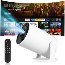 Mini Projector 4K Video Projector 160 ANSI Lumen 4K Portable Projector Wifi6/BT5.0 Projector Mobile Phone 180° Rotatable and Auto Keystone with Android 11
