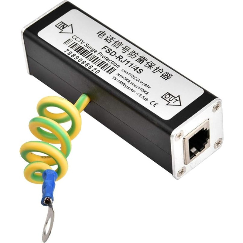 Ethernet viršįtampių apsauga Apsauga nuo žaibo RJ11 apsauga Telefono fakso apsauga nuo viršįtampių PoE apsauga nuo žaibo Apsauga nuo viršįtampių Garso telefono apsauga nuo viršįtampių 110V