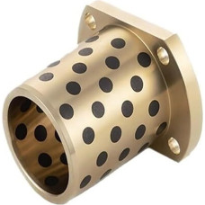 RSRSR Gleitlager, 1 Stück, Innendurchmesser 16, 20, 25 mm, Messinghülsen, Graphitabdeckung, Trimmflansch, Vier Löcher, Verbundbuchsenlager (16 x 22 x 50-40 x 5)(16x22x50-40x5)